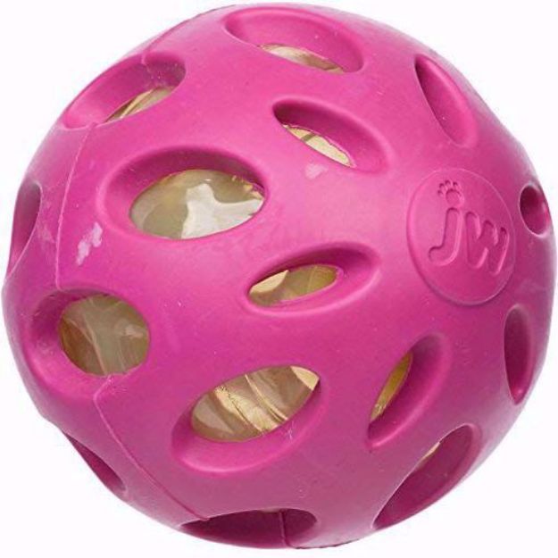 Picture of JW® Crackle Heads Ball dog toy (M)